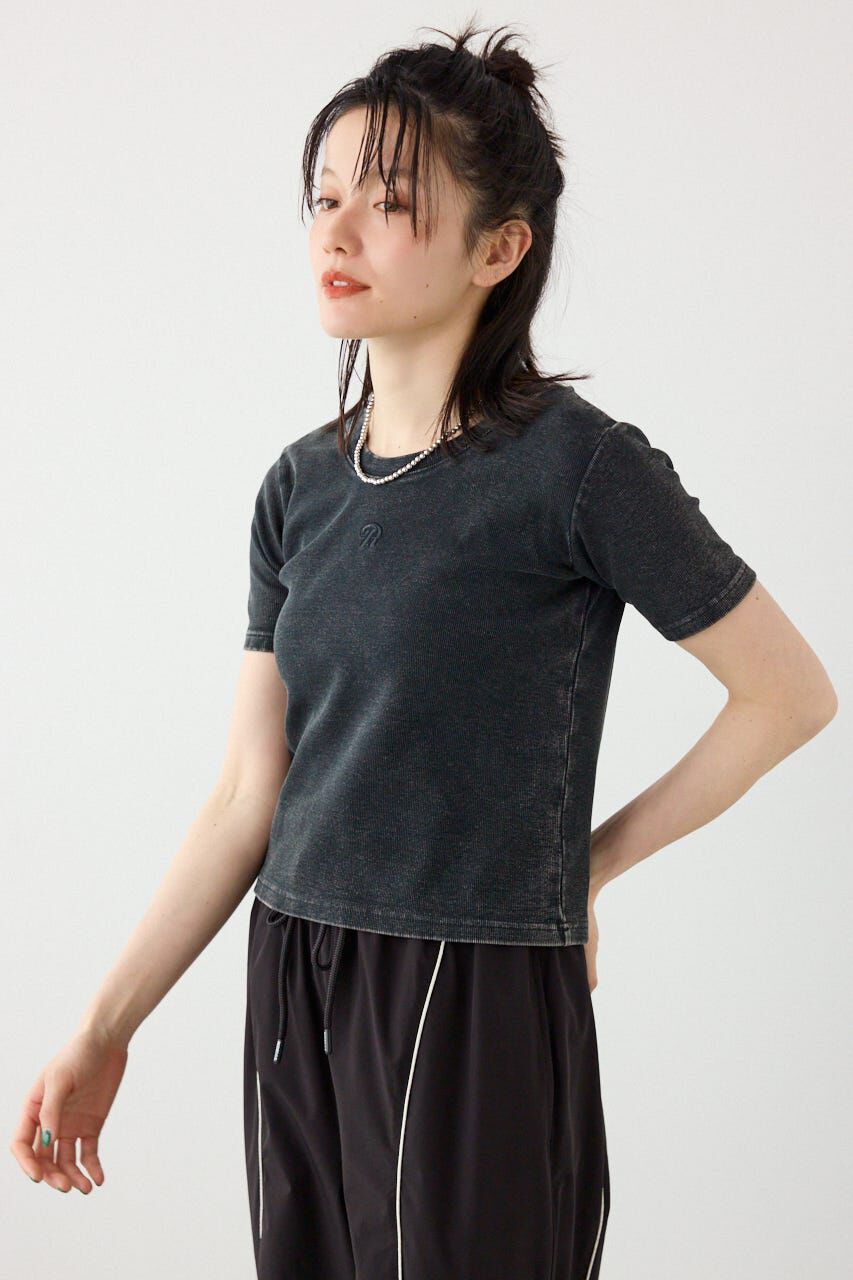 RODEO CROWNS「ピグメント2wayリブTシャツ」|Tシャツ・カットソー|BLK