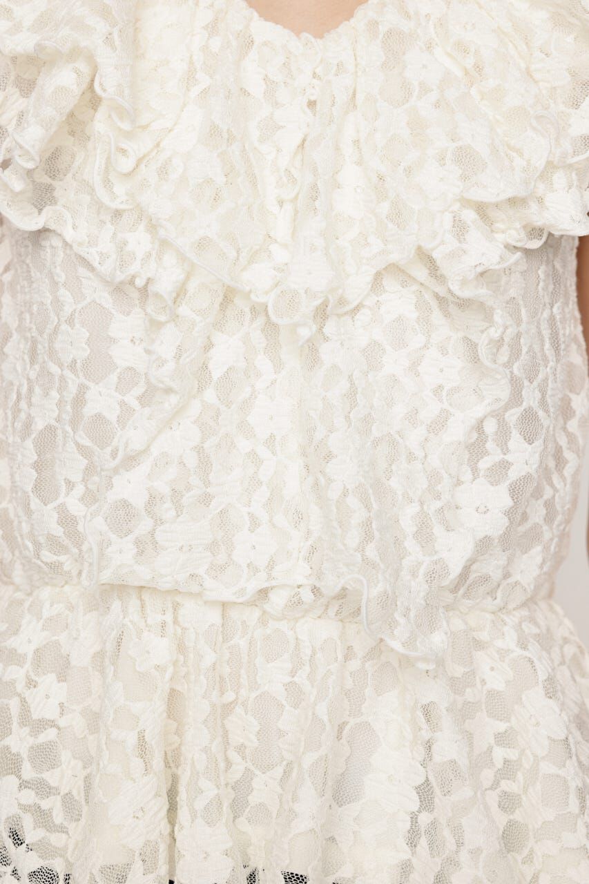 SLY「CUT LACE FRILL トップス」|Tシャツ・カットソー|
