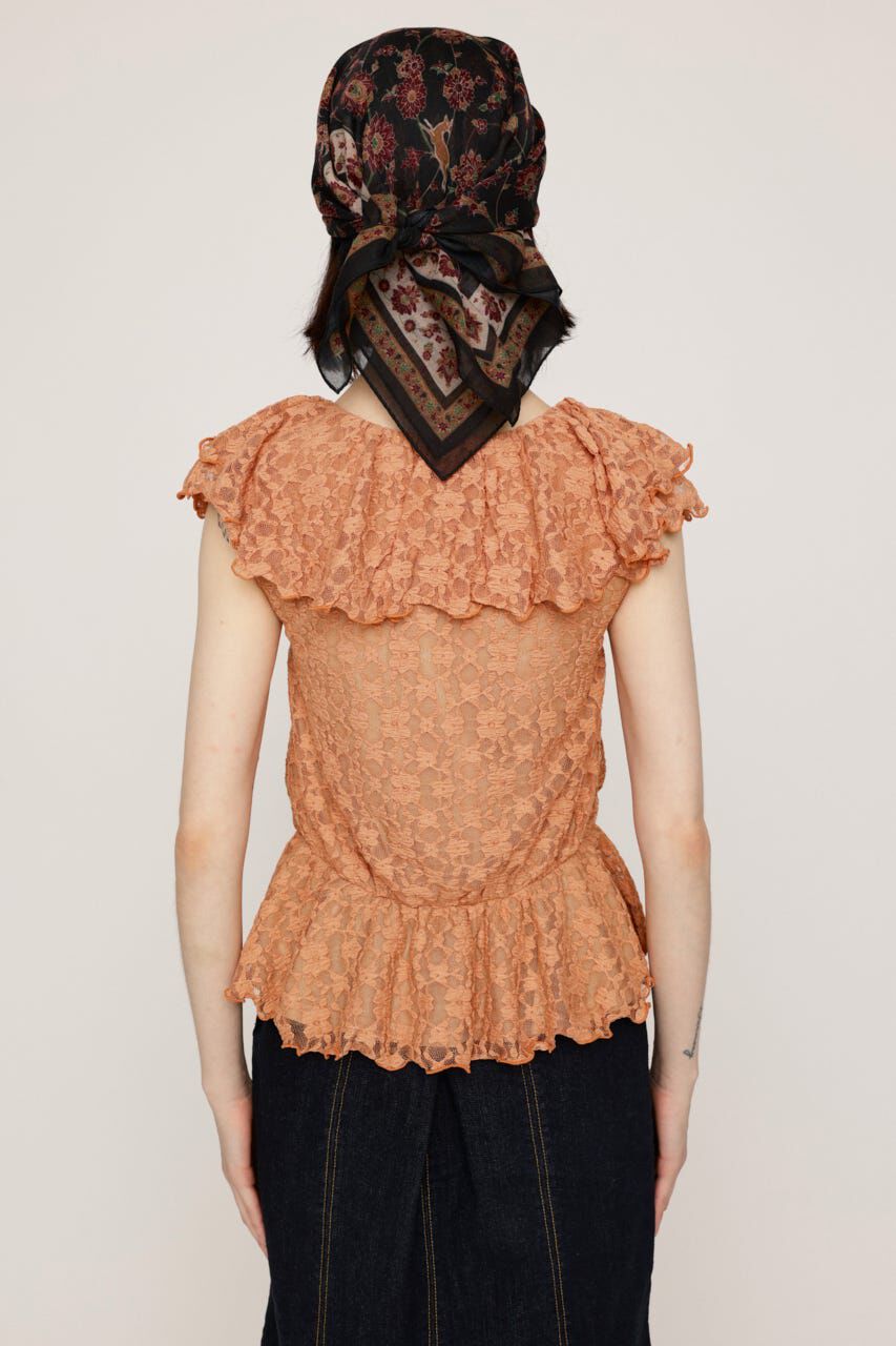 SLY「CUT LACE FRILL トップス」|Tシャツ・カットソー|
