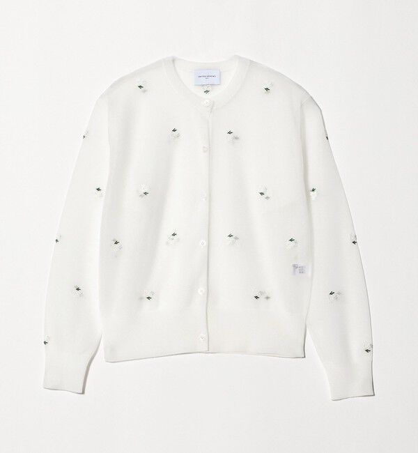 UNITED ARROWS「シアー フラワー カーディガン」|カーディガン|