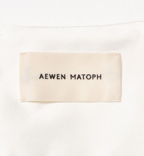 AEWEN MATOPH「＜AEWEN MATOPH＞ハイウエスト ベルト カーブパンツ ウォッシャブル」|チノ|