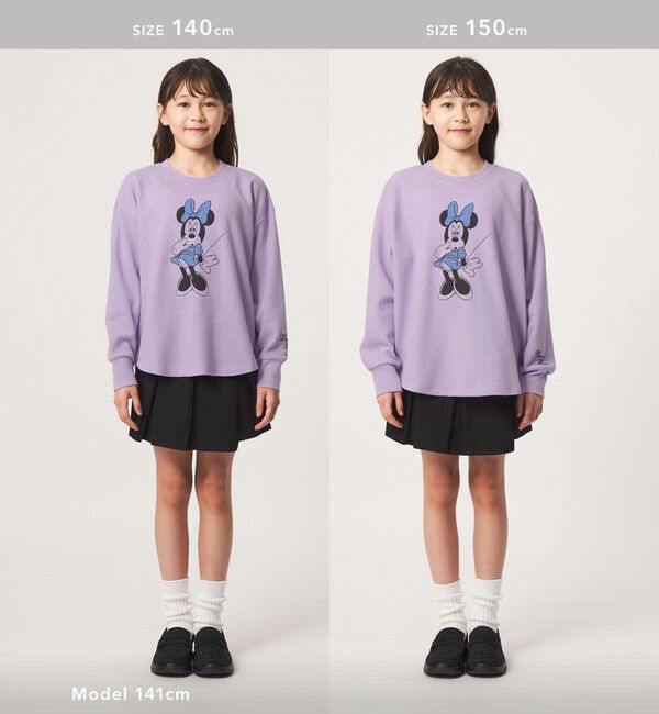 UNITED ARROWS green label relaxing「【別注】＜URBAMENT＞ミニーマウス ロングスリーブ Tシャツ / キッズ 140cm-150cm」|Tシャツ・カットソー|