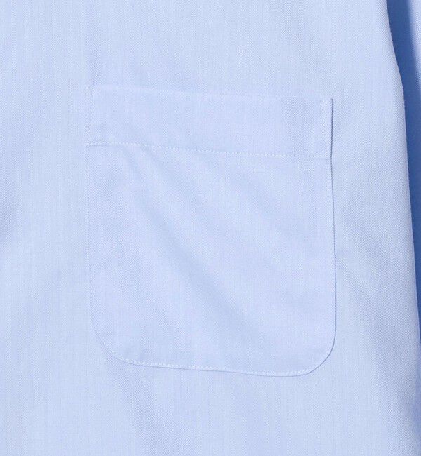 UNITED ARROWS green label relaxing「コットン ヘリンボーン ワイドカラー ドレスシャツ -形態安定-」|シャツ・ブラウス|