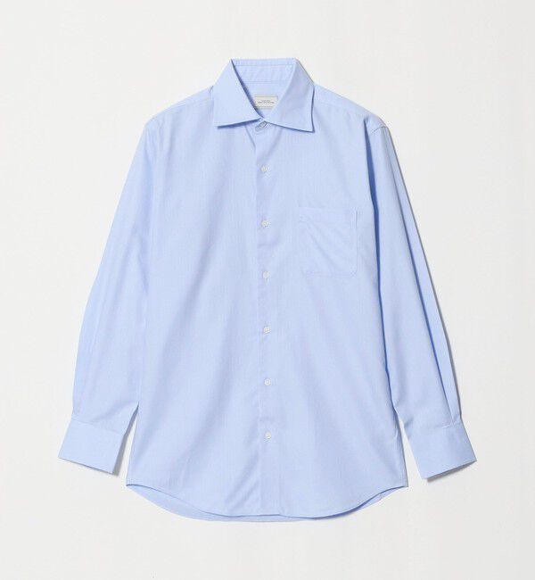 UNITED ARROWS green label relaxing「コットン ヘリンボーン ワイドカラー ドレスシャツ -形態安定-」|シャツ・ブラウス|