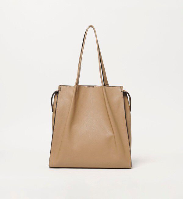 UNITED ARROWS green label relaxing「2WAY A4ギャザーハンドル / トートバッグ」|ショルダー・メッセンジャー|BEIGE