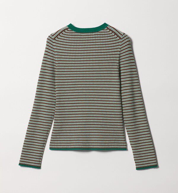 UNITED ARROWS green label relaxing「【WEB限定】＜at ease＞マルチボーダー プルオーバー ニット」|ニット・セーター|