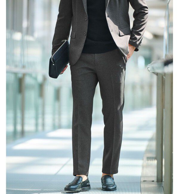 UNITED ARROWS green label relaxing「【WEB限定】JUST fit ミニチェック ナロー セットアップ ジャケット＆パンツ -ストレッチ-」|スーツ|