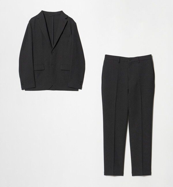 UNITED ARROWS green label relaxing「【WEB限定】JUST fit ミニチェック ナロー セットアップ ジャケット＆パンツ -ストレッチ-」|スーツ|