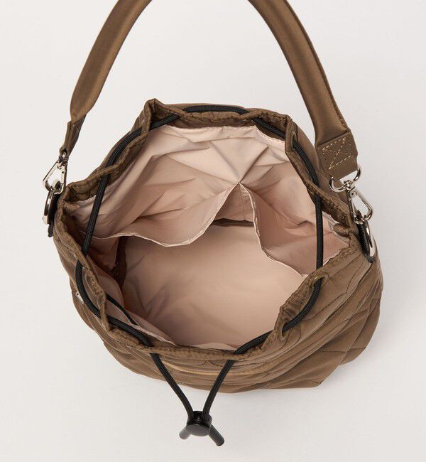 UNITED ARROWS green label relaxing「【WEB限定】＜PARTE＞キルティング ドロストバッグ / ショルダーバッグ はっ水」|ショルダー・メッセンジャー|