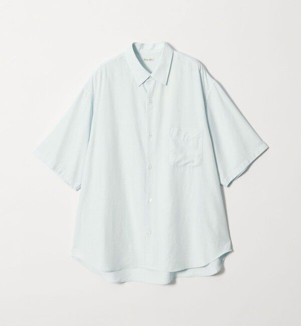 STEVEN ALAN「＜Steven Alan＞ スラブ レギュラーカラー ショートスリーブ シャツ」|シャツ・ブラウス|LT.BLUE