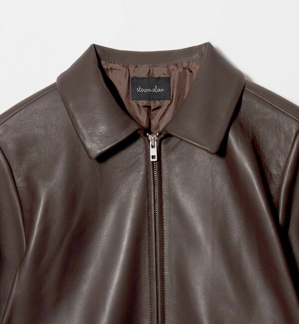 STEVEN ALAN「＜Steven Alan＞レザー ジップアップ ブルゾン」|その他|