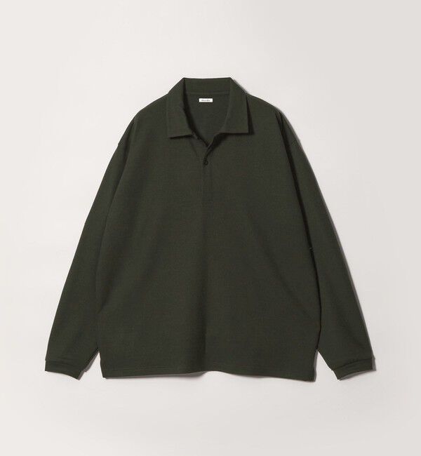 STEVEN ALAN「＜Steven Alan＞ ミルド ウール 1B スキッパー」|ポロシャツ|DK.GREEN