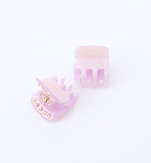 NOLLEY'S「NOLLEYSスタッズクリップmini-2P」|ヘアバンド|オフホワイト