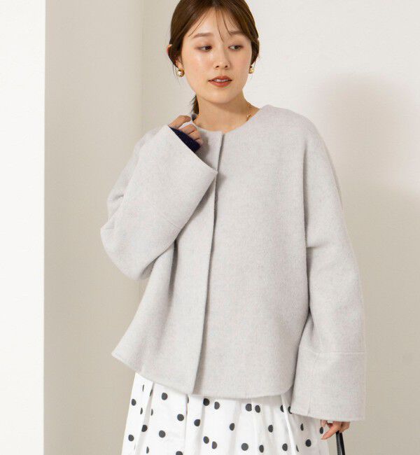 NOLLEY'S「エアーダブルジロンショートコート」|ダッフルコート|