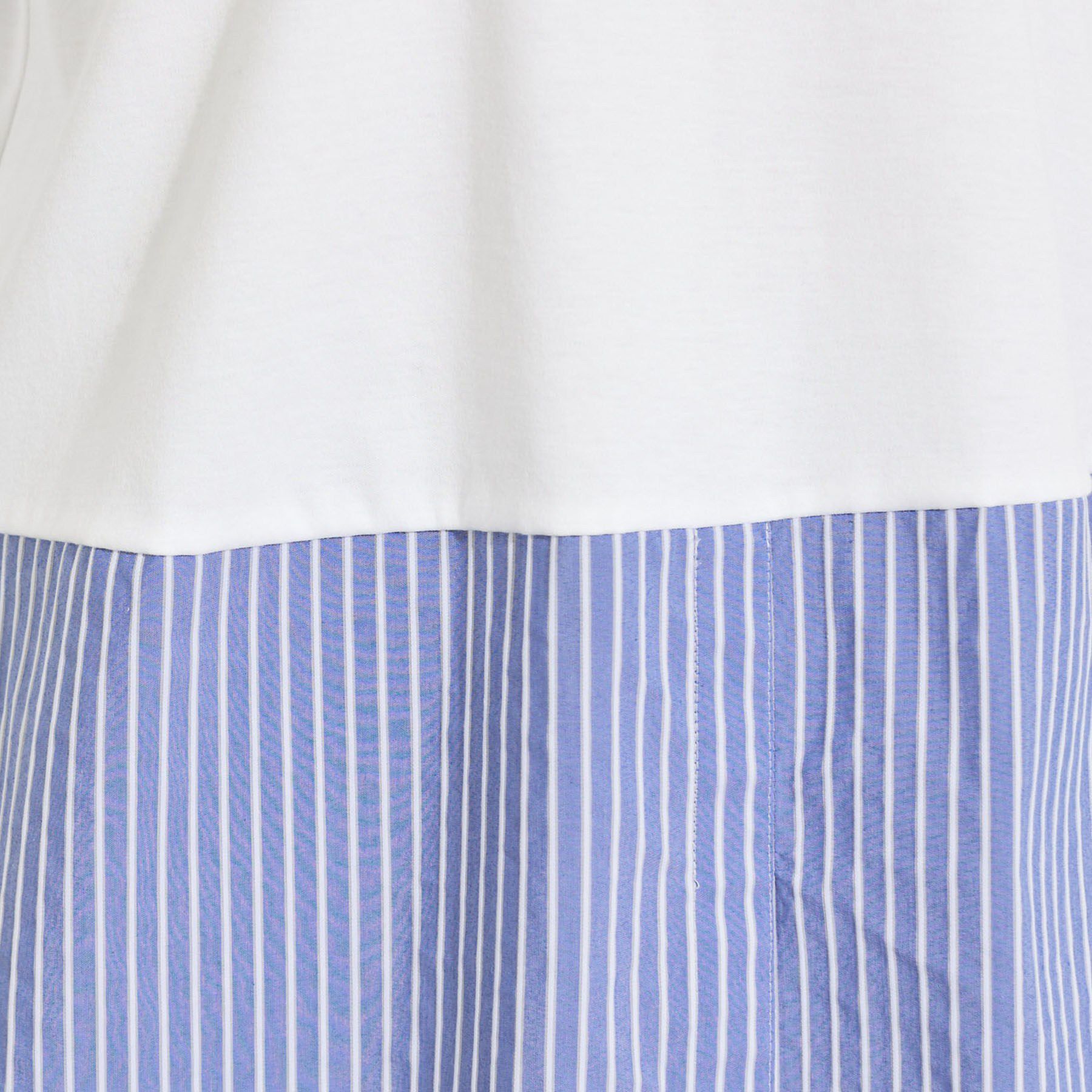 INDIVI「【レイヤードにおすすめ】シャツコンビ ロングTシャツ」|Tシャツ・カットソー|