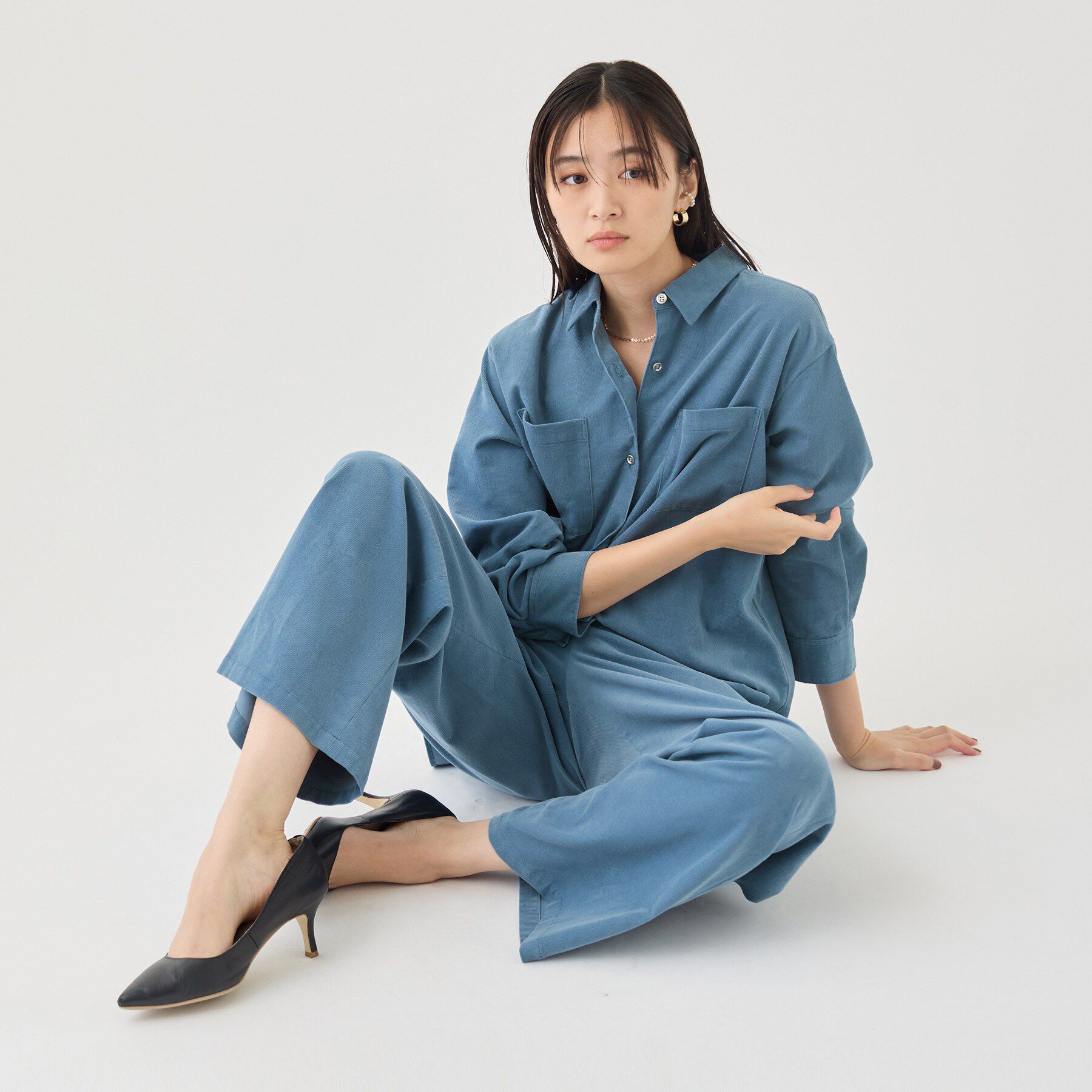 INDIVI「【大人コーデュロイ／SETUP可】ソフトセミワイドパンツ」|その他|