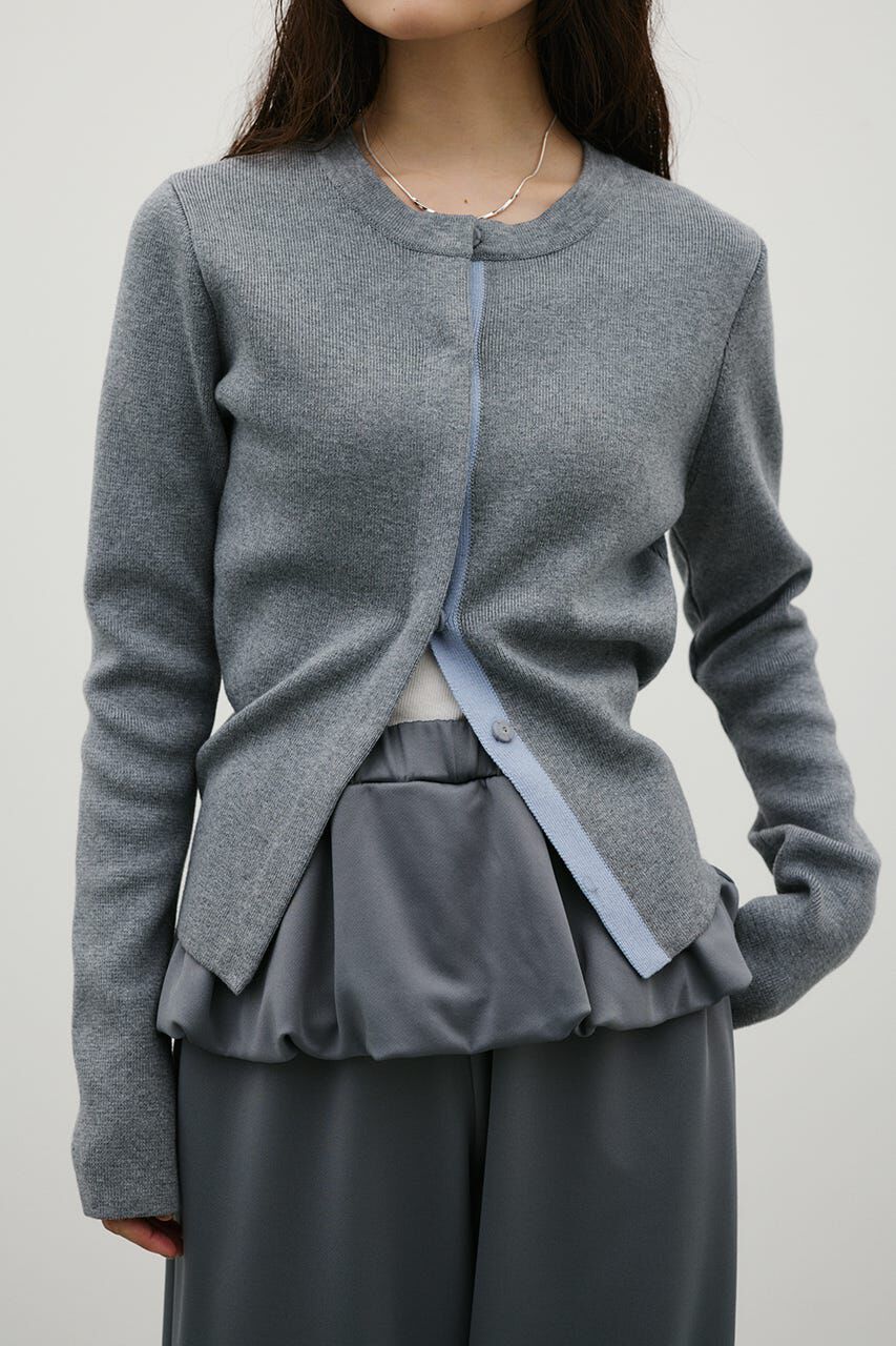 STYLEMIXER「2WAYバイカラーシェイプニット」|ニット・セーター|GRY