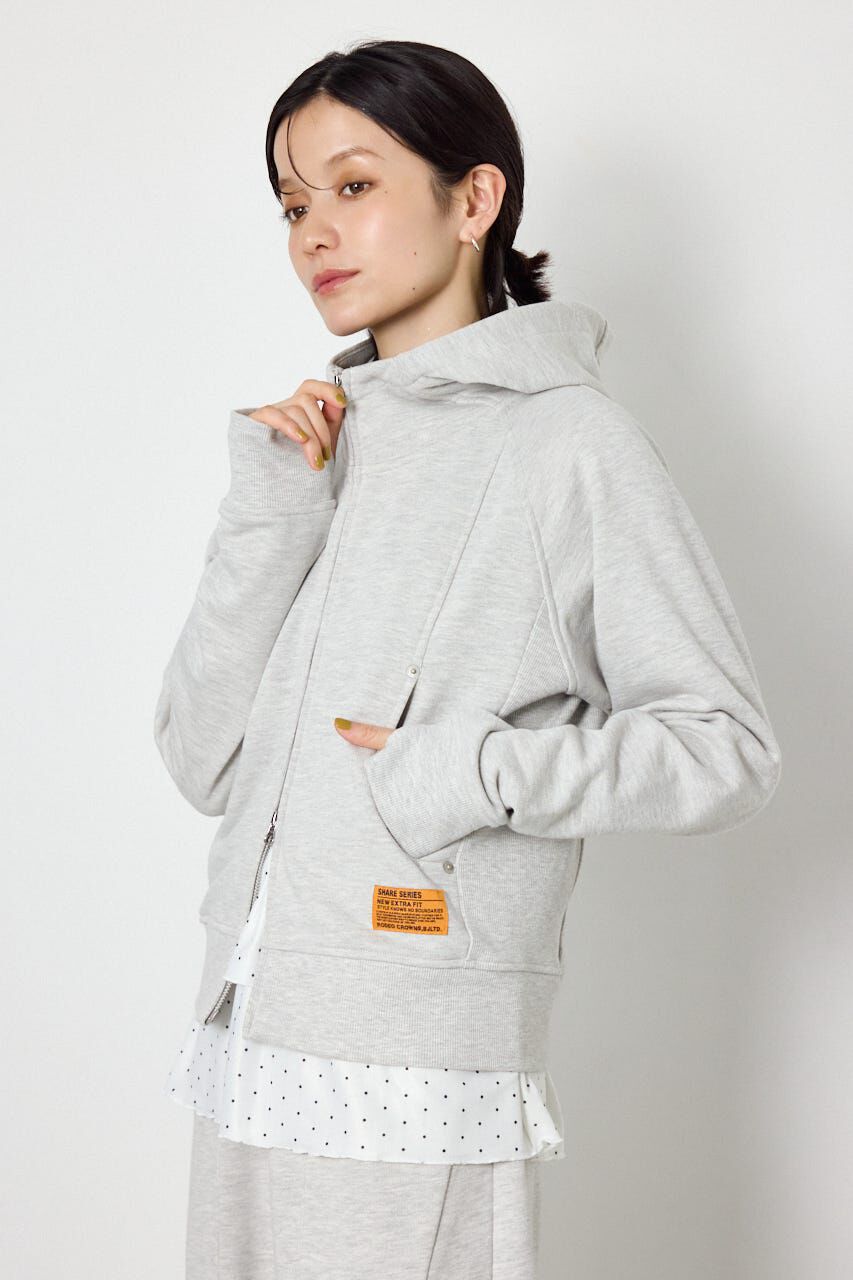 RODEO CROWNS「(UNISEX)SHARE スタンドネックジップパーカー」|パーカー|
