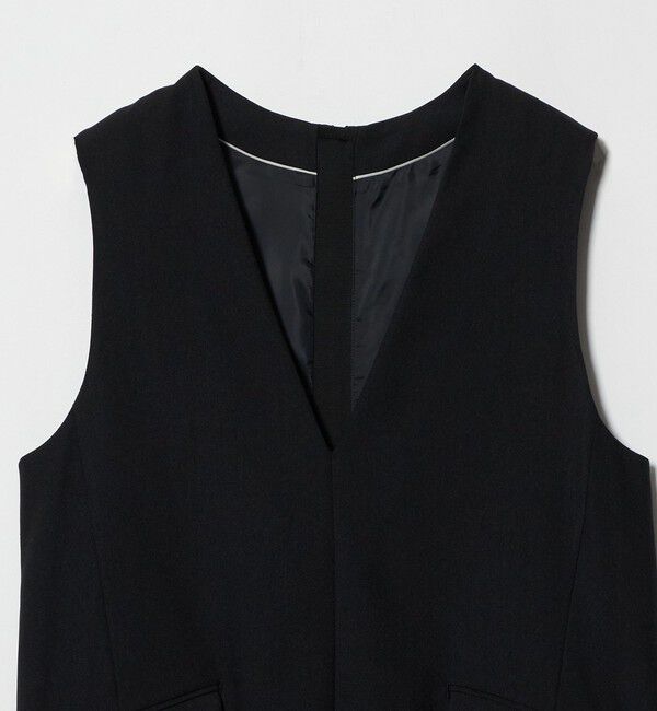 UNITED ARROWS green label relaxing「Vネック ジャンパースカート マシンウォッシャブル」|ワンピース|