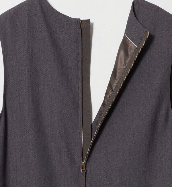 UNITED ARROWS green label relaxing「Vネック ジャンパースカート マシンウォッシャブル」|ワンピース|