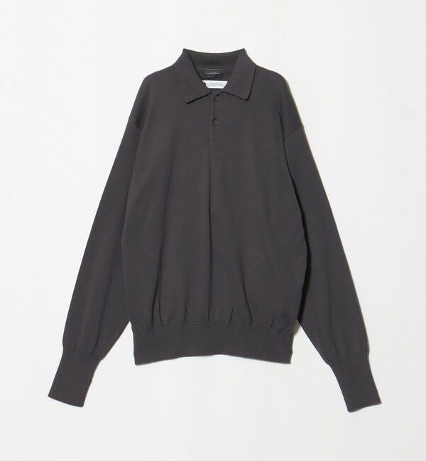 UNITED ARROWS green label relaxing「FINE BASIC アメリカンシーアイランドコットン 長袖 ニットポロシャツ」|ニット・セーター|