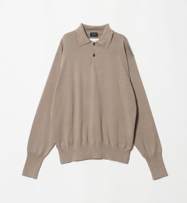 UNITED ARROWS green label relaxing「FINE BASIC アメリカンシーアイランドコットン 長袖 ニットポロシャツ」|ニット・セーター|