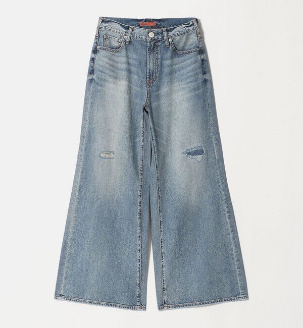 BEAUTY&YOUTH UNITED ARROWS「【別注】＜NEEDBY heritage＞ワイドフレア デニムパンツ/コバルト」|デニム|