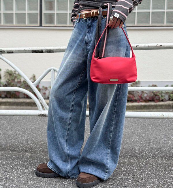 Rie Miller「《4サイズ展開》【RM denim】ルーズワイドデニム」|デニム|