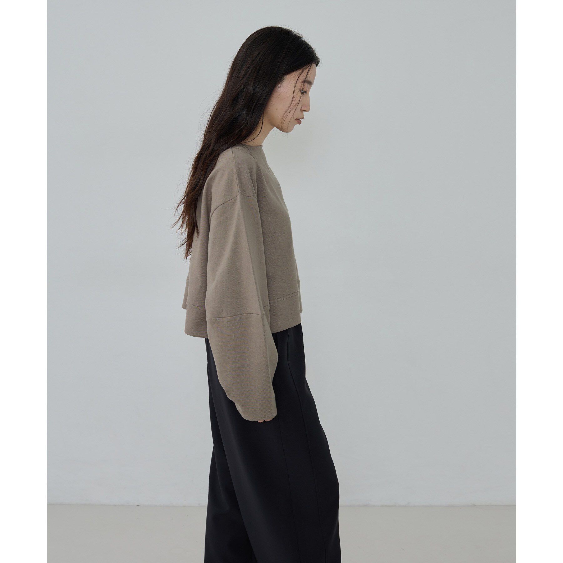 GALLEST「ロングスリーブフォルムカットソー【洗える】」|Tシャツ・カットソー|