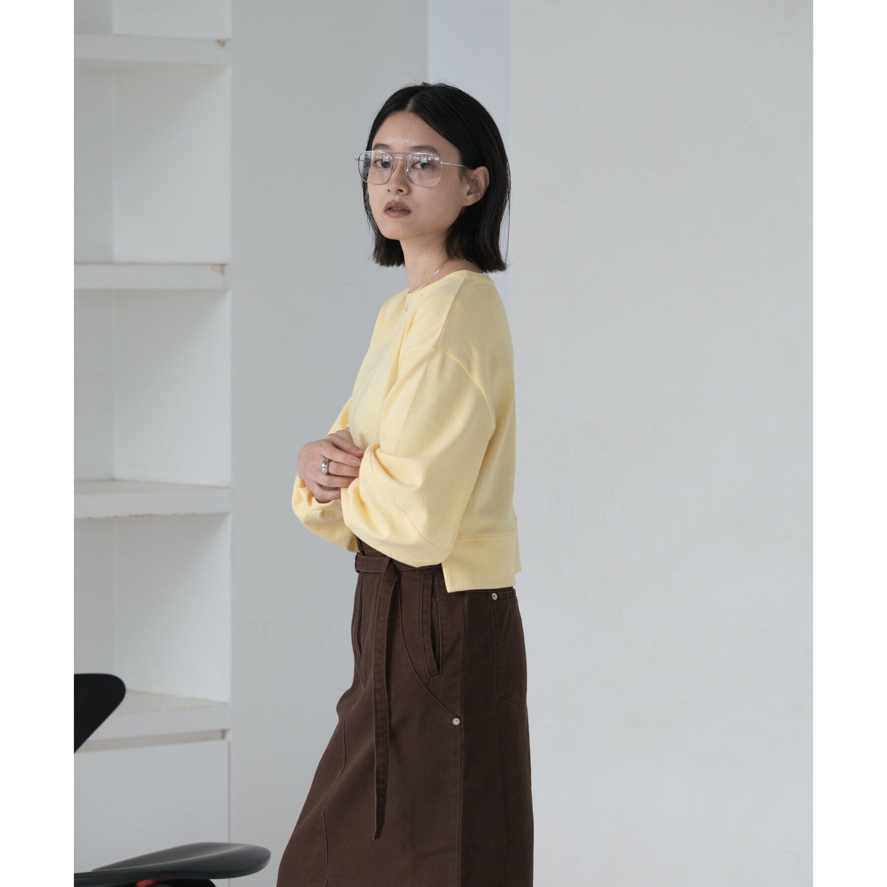 GALLEST「ロングスリーブフォルムカットソー【洗える】」|Tシャツ・カットソー|