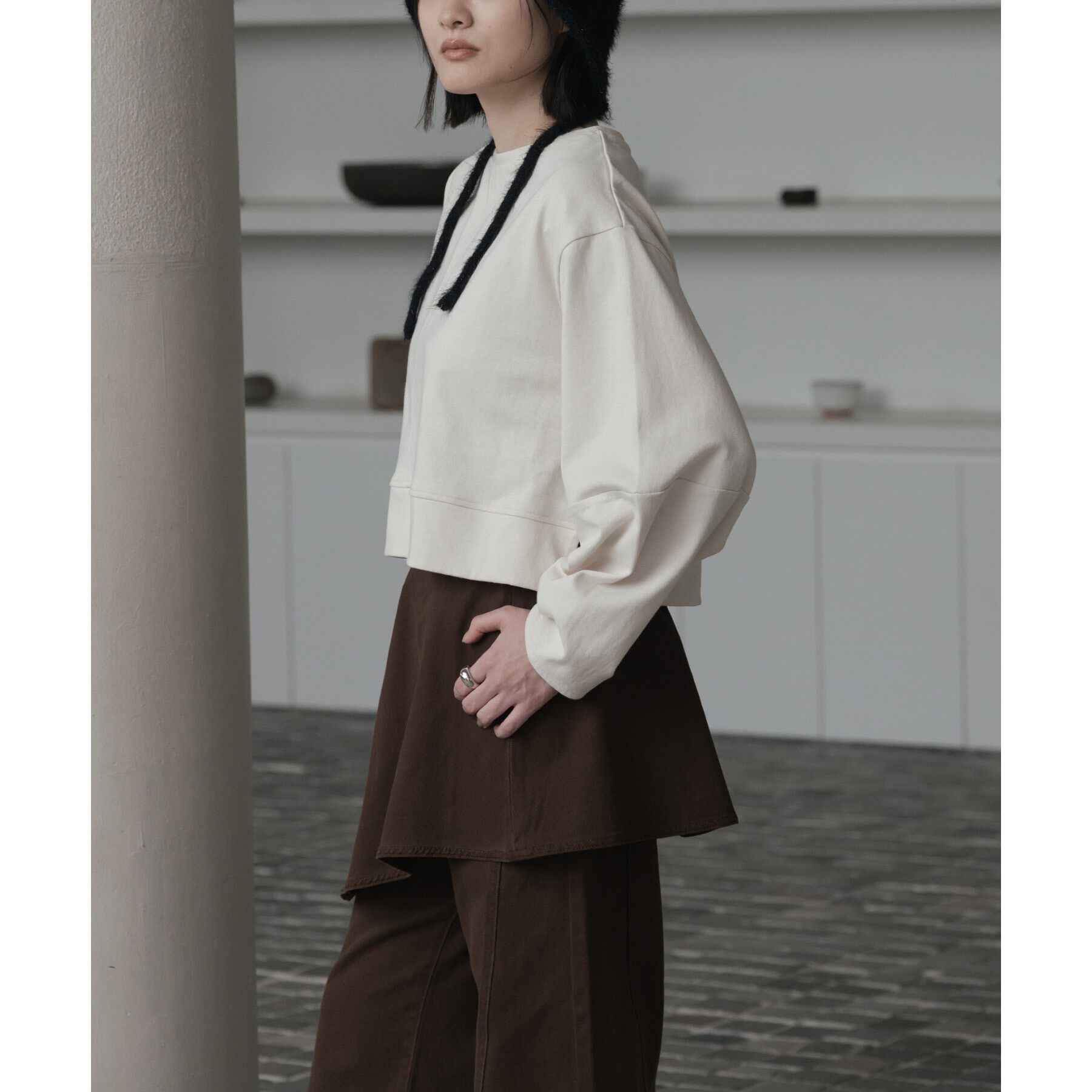 GALLEST「ロングスリーブフォルムカットソー【洗える】」|Tシャツ・カットソー|