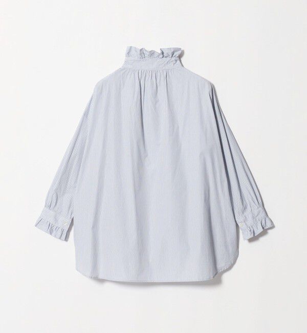 UNITED ARROWS「＜dahl&rsquo;ia＞フリル ストライプ ロングスリーブ ブラウス」|シャツ・ブラウス|