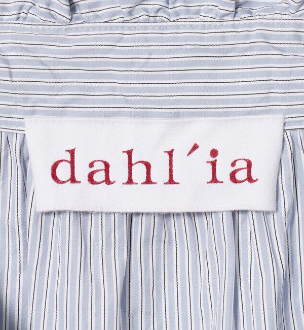 UNITED ARROWS「＜dahl&rsquo;ia＞フリル ストライプ ロングスリーブ ブラウス」|シャツ・ブラウス|