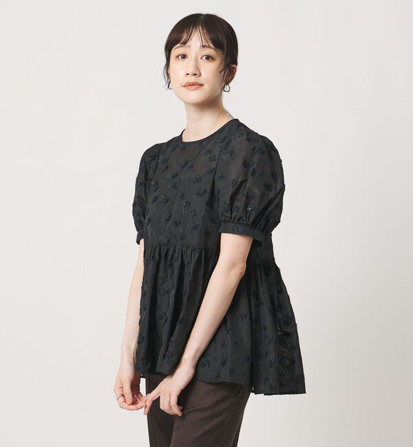 UNITED ARROWS「ブーケ カットジャガード ブラウス」|シャツ・ブラウス|
