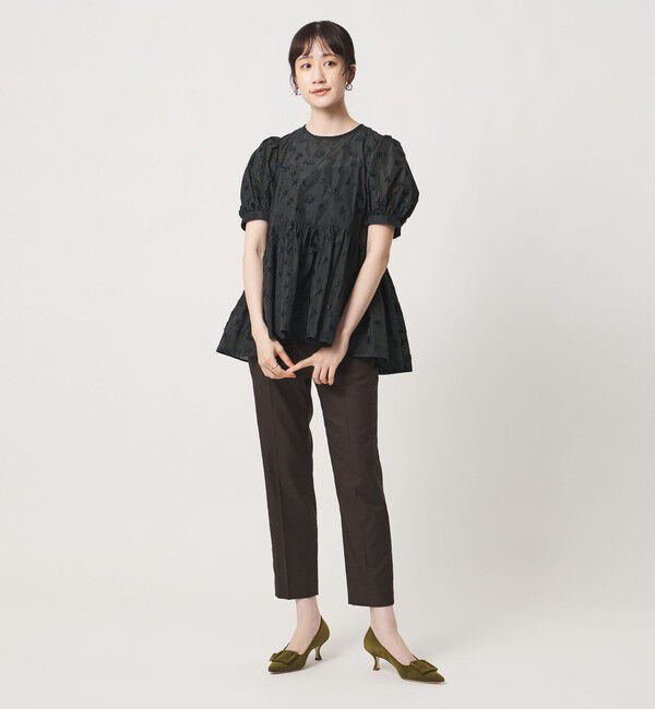 UNITED ARROWS「ブーケ カットジャガード ブラウス」|シャツ・ブラウス|