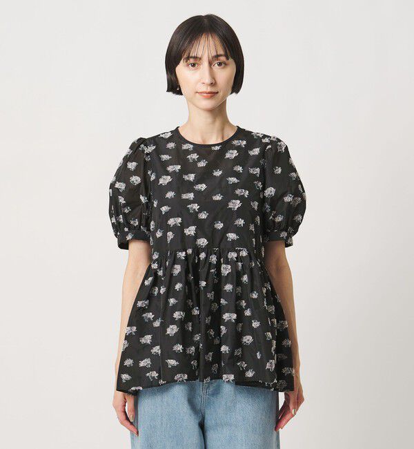 UNITED ARROWS「ブーケ カットジャガード ブラウス」|シャツ・ブラウス|