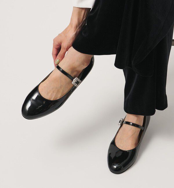 UNITED ARROWS「ビジュー メリージェーン シューズ」|その他|BLACK