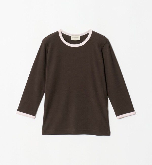 UNITED ARROWS「７分袖 リブ バイカラー パイピング カットソー」|Tシャツ・カットソー|