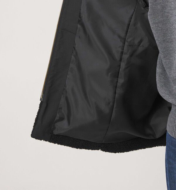 UNITED ARROWS green label relaxing「［size SHORTあり］ボア ノーカラー ブルゾン」|ブルゾン・スタジャン|