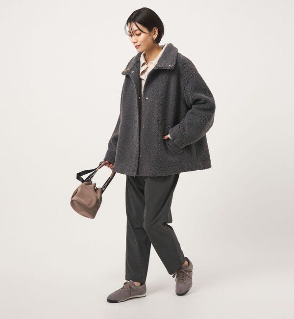 UNITED ARROWS green label relaxing「［size SHORTあり］ボア スタンドカラー ブルゾン」|ブルゾン・スタジャン|