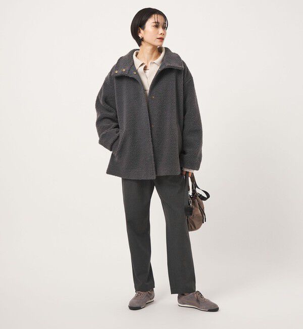 UNITED ARROWS green label relaxing「［size SHORTあり］ボア スタンドカラー ブルゾン」|ブルゾン・スタジャン|