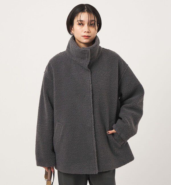 UNITED ARROWS green label relaxing「［size SHORTあり］ボア スタンドカラー ブルゾン」|ブルゾン・スタジャン|