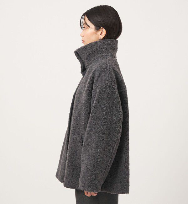 UNITED ARROWS green label relaxing「［size SHORTあり］ボア スタンドカラー ブルゾン」|ブルゾン・スタジャン|