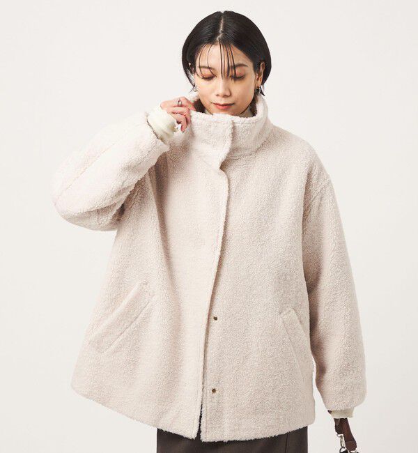UNITED ARROWS green label relaxing「［size SHORTあり］ボア スタンドカラー ブルゾン」|ブルゾン・スタジャン|