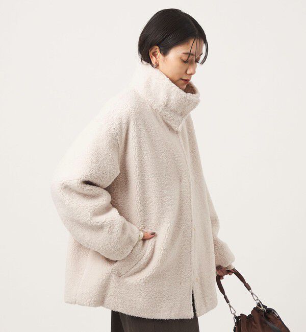 UNITED ARROWS green label relaxing「［size SHORTあり］ボア スタンドカラー ブルゾン」|ブルゾン・スタジャン|