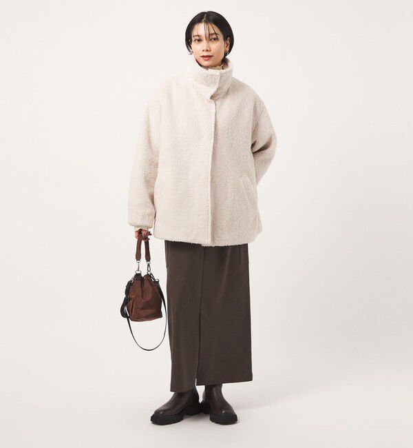 UNITED ARROWS green label relaxing「［size SHORTあり］ボア スタンドカラー ブルゾン」|ブルゾン・スタジャン|