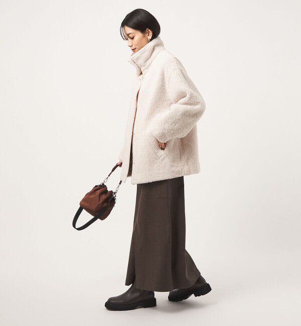 UNITED ARROWS green label relaxing「［size SHORTあり］ボア スタンドカラー ブルゾン」|ブルゾン・スタジャン|