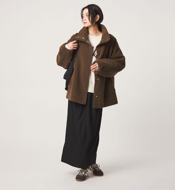 UNITED ARROWS green label relaxing「［size SHORTあり］ボア スタンドカラー ブルゾン」|ブルゾン・スタジャン|