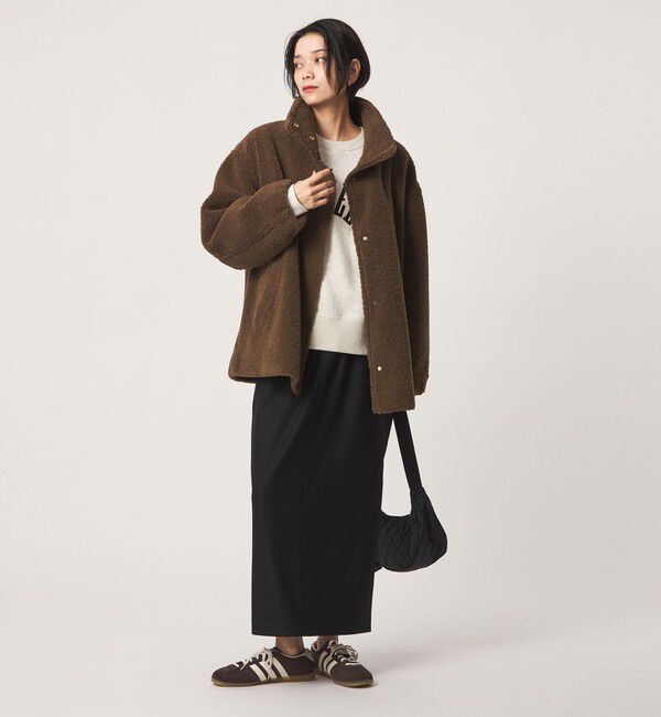 UNITED ARROWS green label relaxing「［size SHORTあり］ボア スタンドカラー ブルゾン」|ブルゾン・スタジャン|