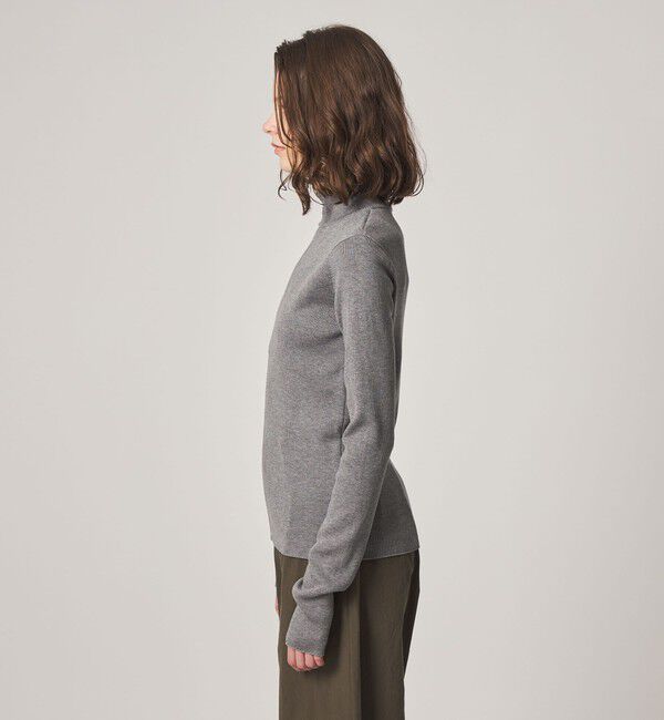 STEVEN ALAN「＜Steven Alan＞リブ ジップアップ プルオーバー」|カーディガン|